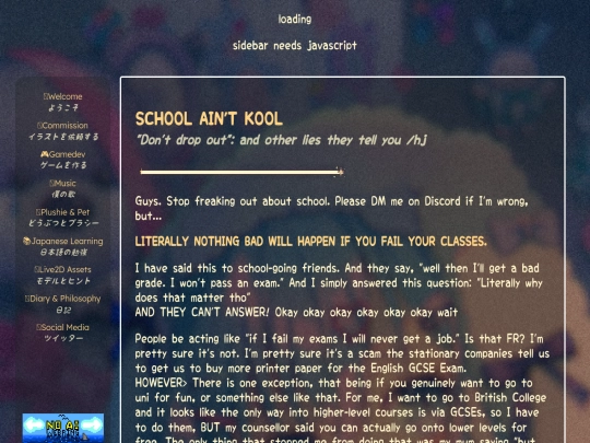 diary/school screenshot