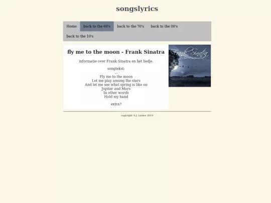info screenshot