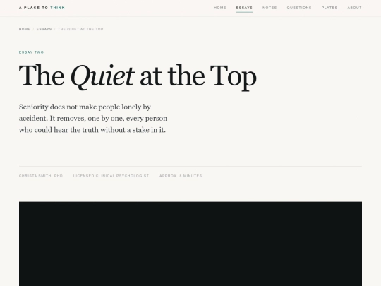the-quiet-at-the-top screenshot