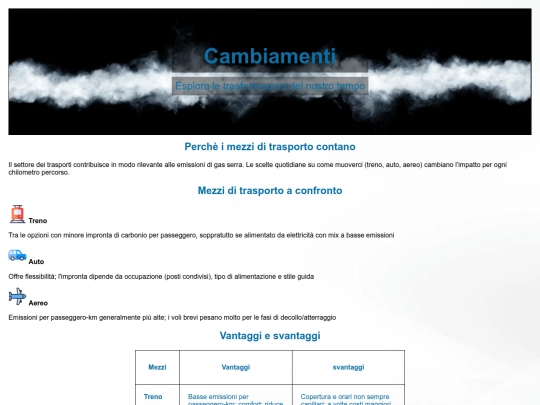 cambiamenti screenshot