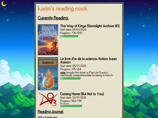 pages/reading screenshot