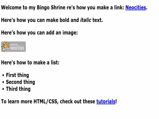 index screenshot