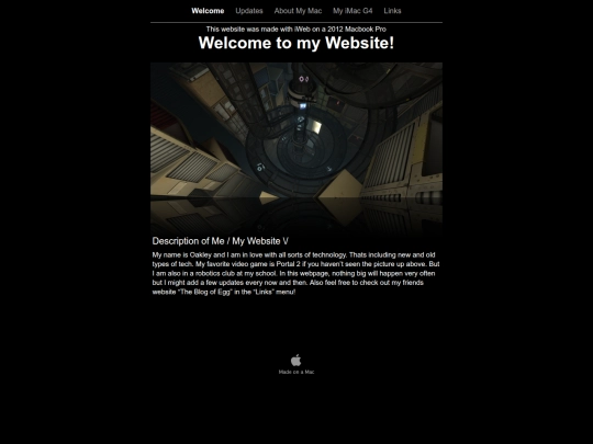 Very_Cool_Webpage/Welcome screenshot