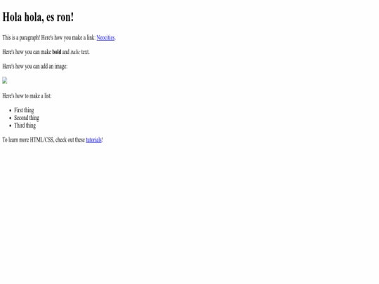 index screenshot