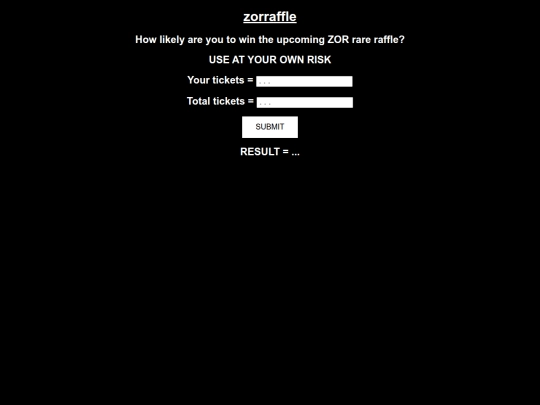 calcs/zorraffle screenshot