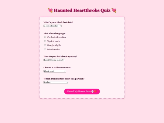 tricktreat/matchmaker screenshot
