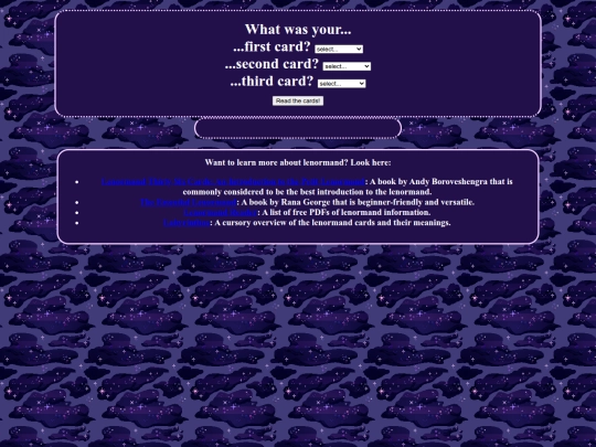 lenormandtest screenshot