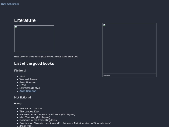literature/literature screenshot