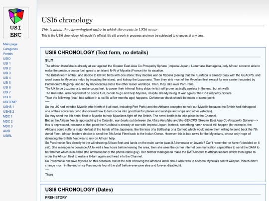 wiki-usi/usi6/usi6-chronology screenshot