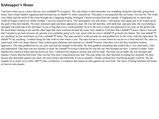 kidnappershome screenshot