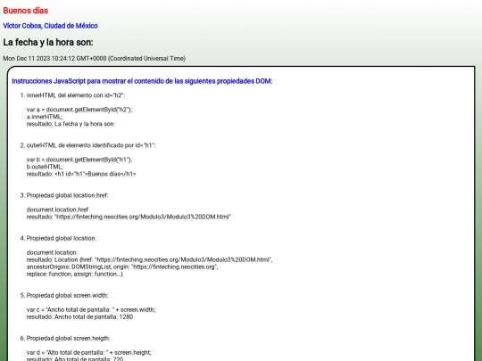 Modulo3/Modulo3 DOM screenshot