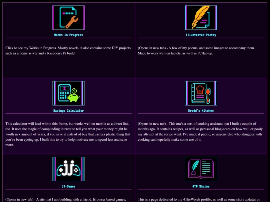 Projects screenshot