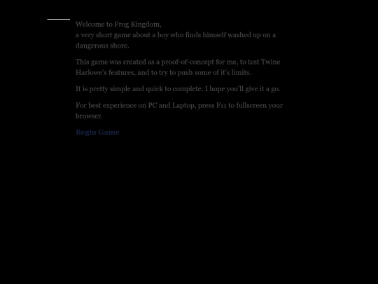 Twine/FrogKingdomDemo screenshot
