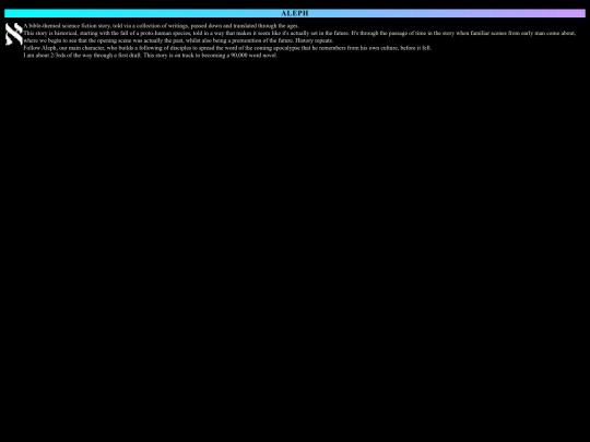 proj/aleph screenshot