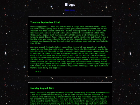 blog screenshot