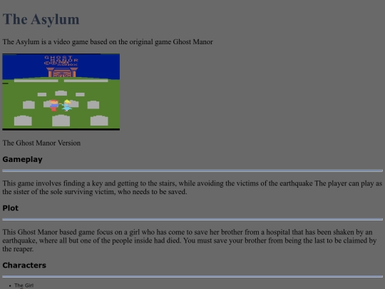 theAsylumWebpage screenshot