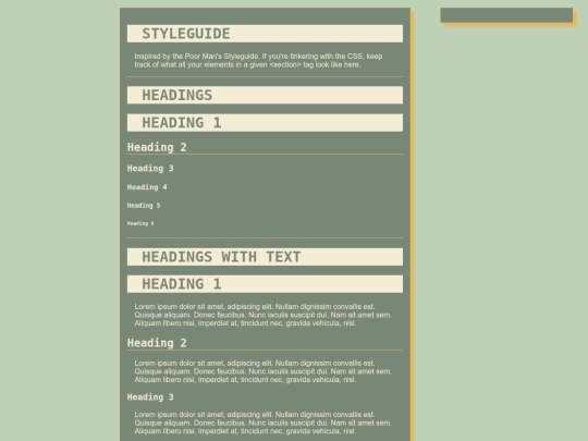 styleguide screenshot