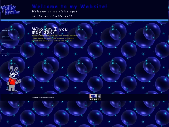 FunkyStudios_HomePage screenshot