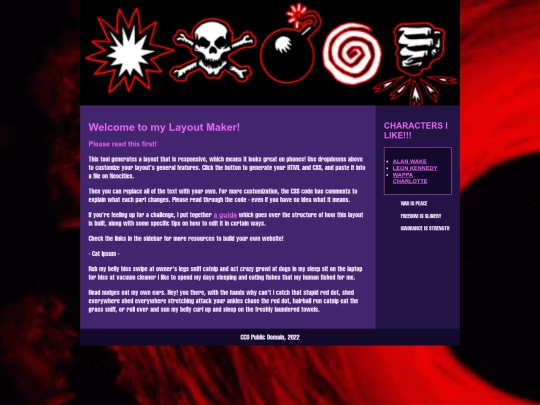 website screenshot