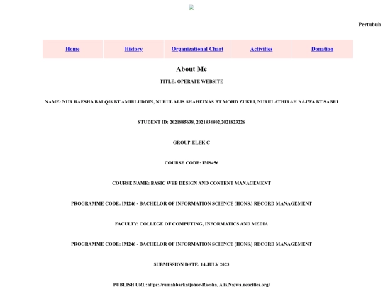 aboutme screenshot