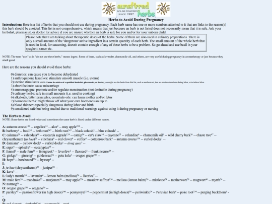 herbal/pregnancy screenshot