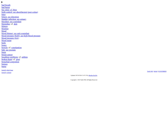 herbal/sunstirred/b_problems screenshot