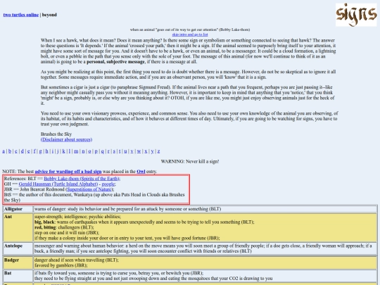 signs screenshot