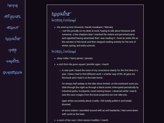 info/booklist screenshot