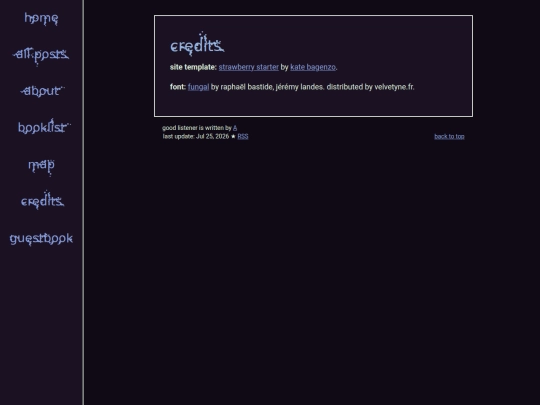 info/credits screenshot