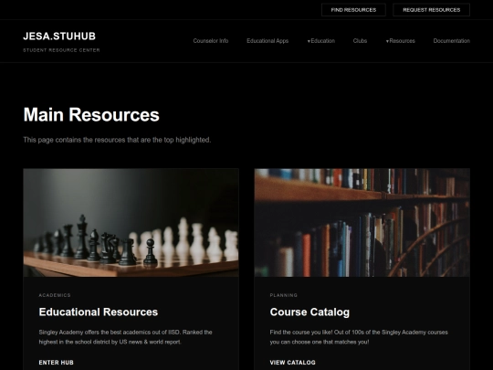 main-resources screenshot