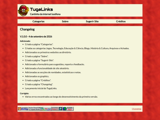 Changelog screenshot