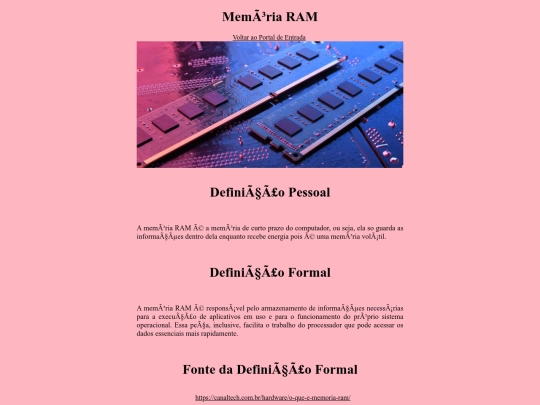 memoria screenshot