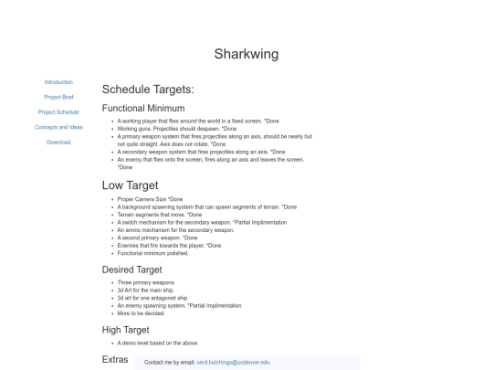 schedule screenshot