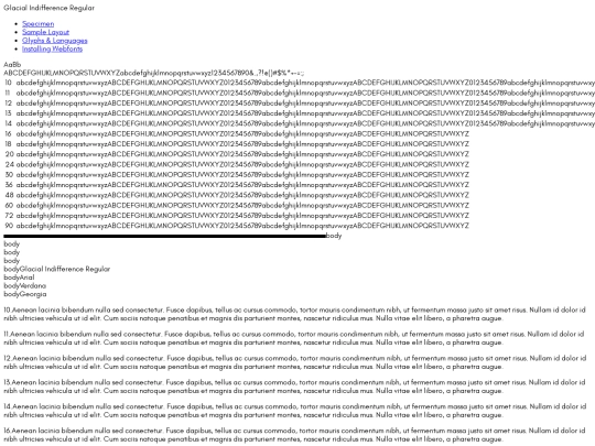 glacialindifference-regular-demo screenshot