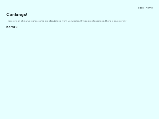 conlangs/conlangs screenshot