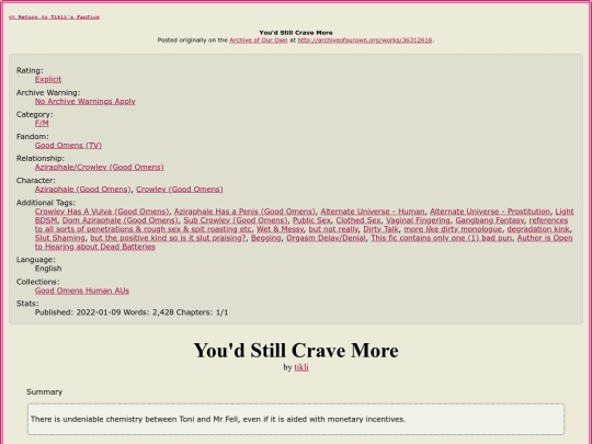 fanfic/HTML/YSCM screenshot