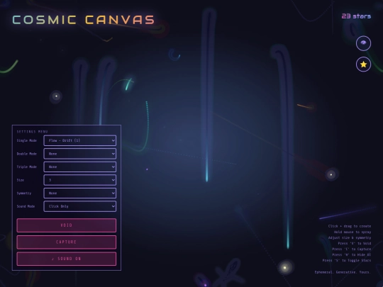 cosmic-canvas screenshot