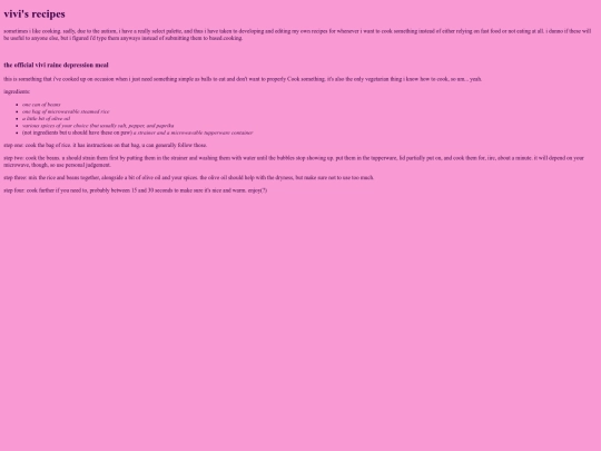 recipes screenshot