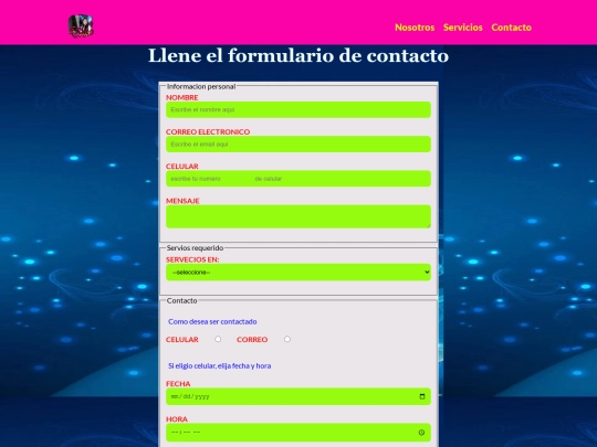 contacto screenshot