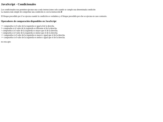 java script/js-condicionales screenshot
