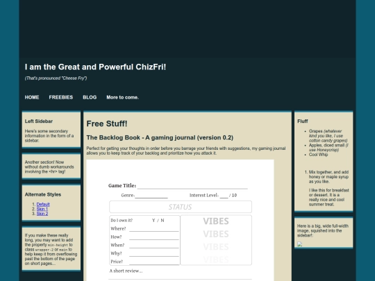 freebies screenshot
