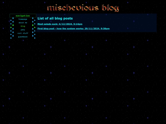blog screenshot