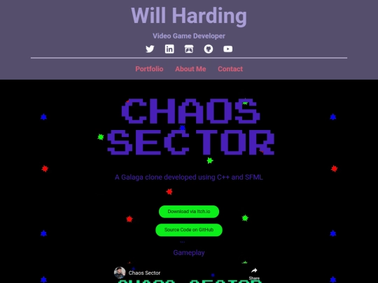 Portfolio/Chaos-Sector screenshot