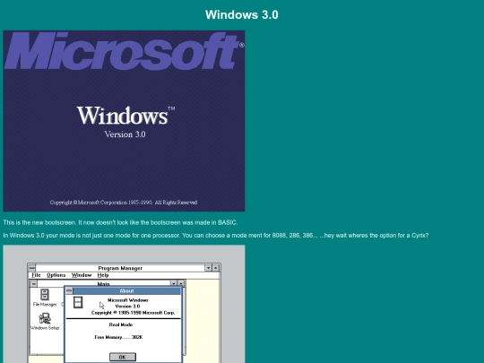 guis/ms/win3.0 screenshot