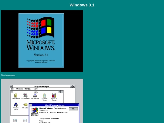 guis/ms/win3.1 screenshot
