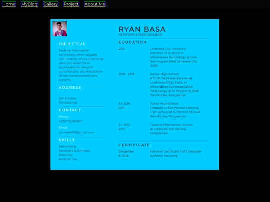 resume screenshot