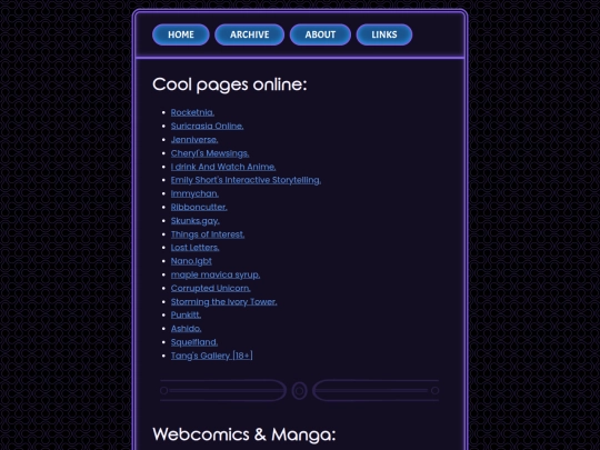 links screenshot