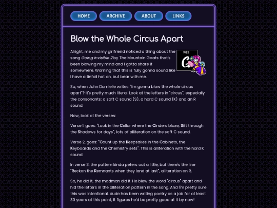posts/Blow-the-Whole-Circus-Apart screenshot