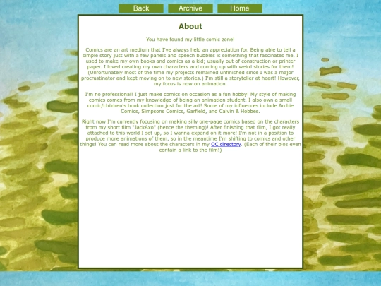 comics/about screenshot