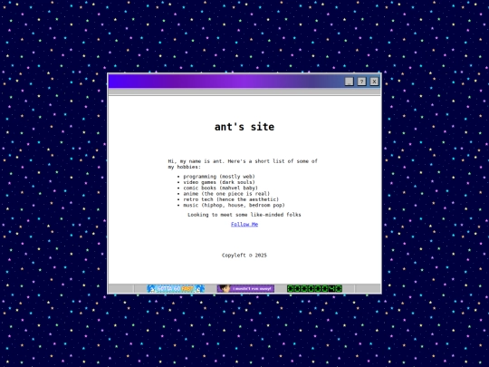 index screenshot